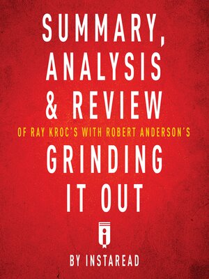 cover image of Summary, Analysis & Review of Ray Kroc's Grinding It Out